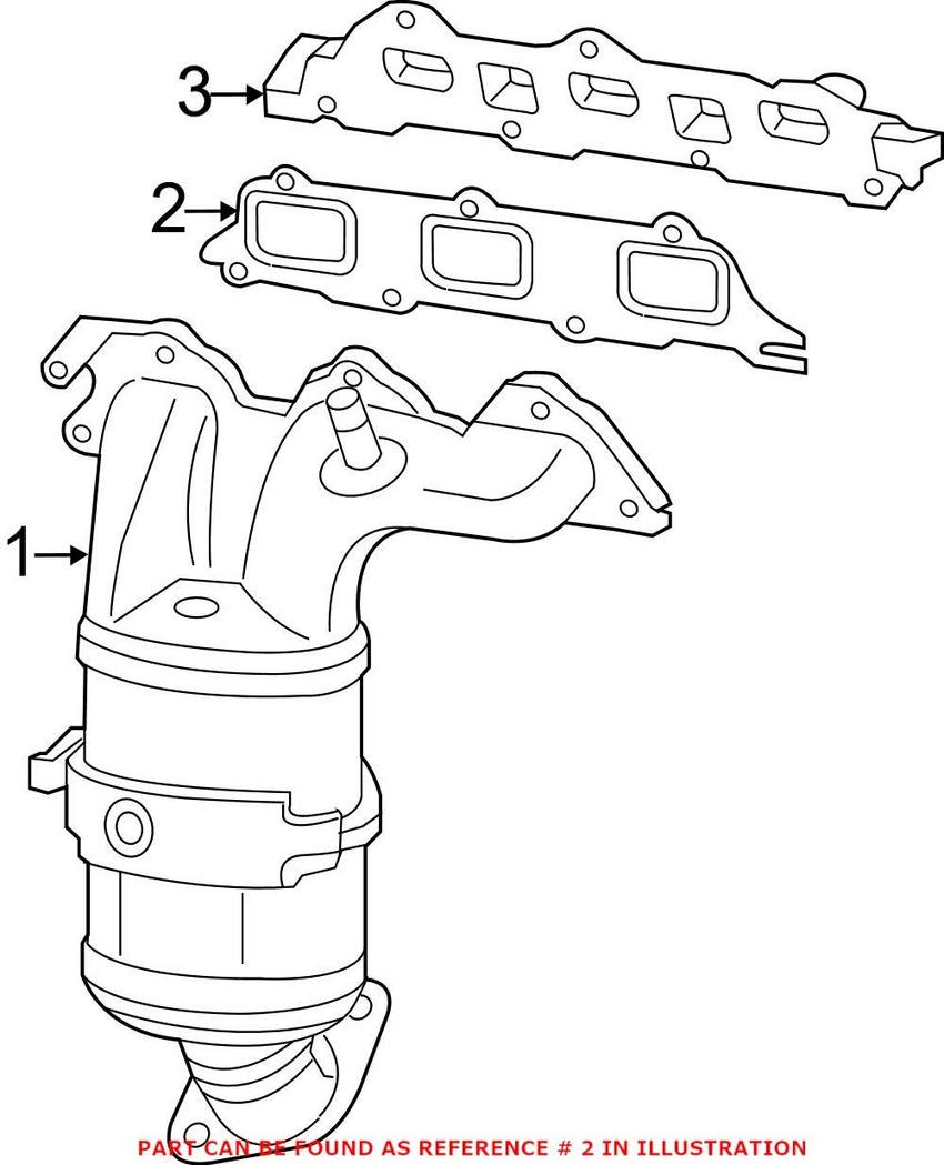 VW Exhaust Manifold Gasket 7B0253039A